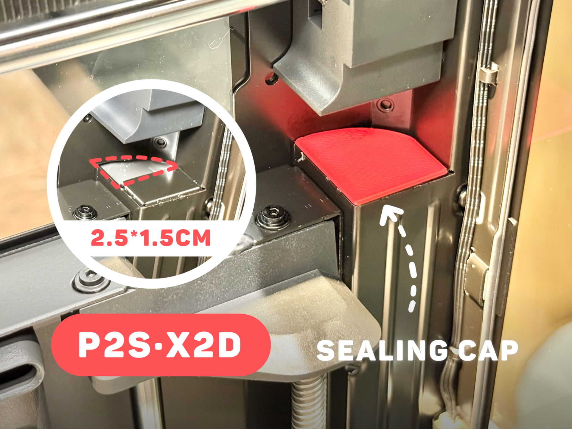 P2S/X2D Inner Corner Sealing Cap