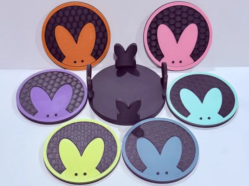 Peeping Peeps Coasters - Egg Texture - Non-AMS