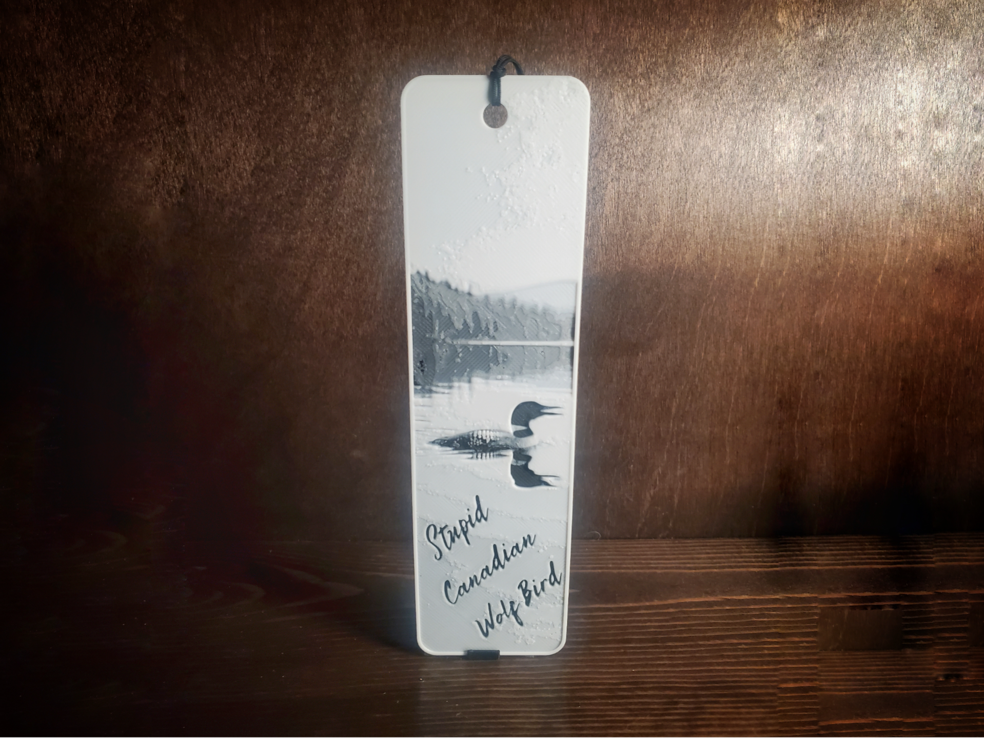 Heated Rivalry Stupid Canadian Wolf Bird Bookmark