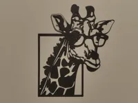 Girafe à lunettes - déco murale — photo 2