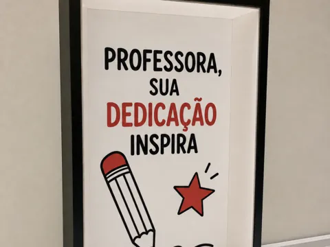 Modelo para impresión 3D: Quadro Dia dos Professores - Homenagem — referencia de MakerWorld