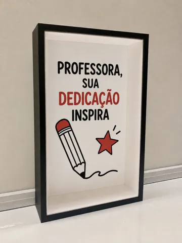 Modelo para impresión 3D: Quadro Dia dos Professores - Homenagem — vista de referencia 2