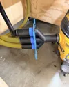 Intake tube diredtly into vacuum.