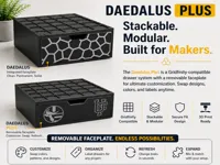 Daedalus+: Width: 7; Length: 3-7; Height: 1,1.5,2,2.5,3in