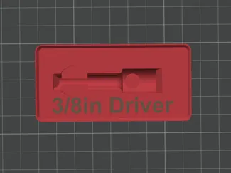 Milwaukee 3/8in Driver Impact Bit Gridfinity