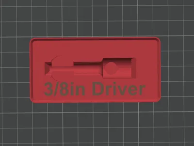 Milwaukee 3/8in Driver Impact Bit Gridfinity