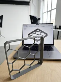 Pied d'étagère configurable à nervures hexagonales — photo 2