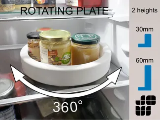 Rotating Plate (fridge, organizer, spices, ...)