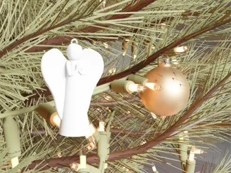 Angel tree ornament