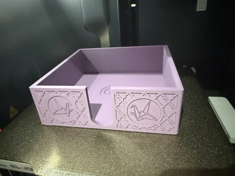 Ornate Origami paper holder 6in 150mm square paper