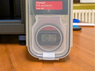 Hygrometer Support for Cereal Containers