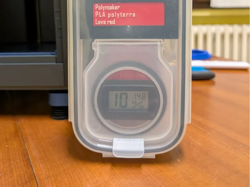 Hygrometer Support for Cereal Containers