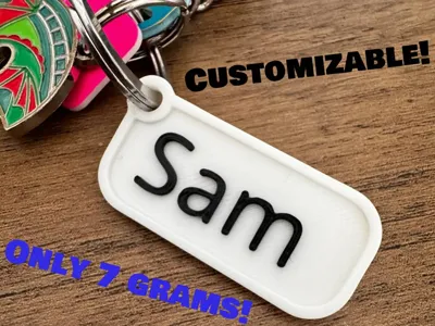 Customizable Name Keychain - 4 Grams!