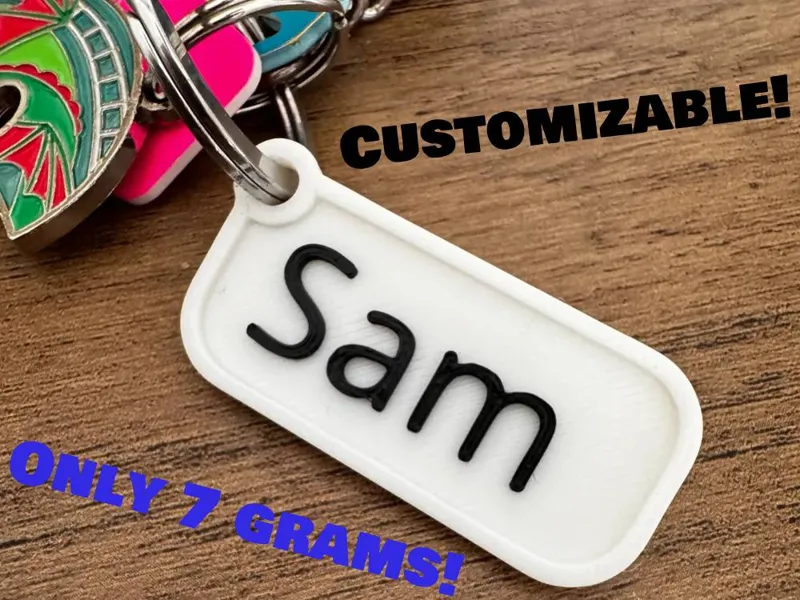 Customizable Name Keychain - 4 Grams!