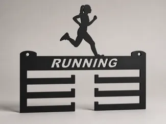 Running medal holder editable