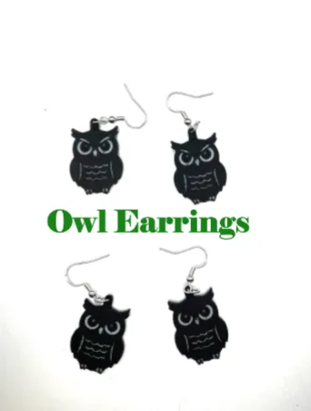 Owl Earrings view 4