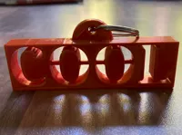 Keychain cool, 0.4 mm nozzle 15% wall infill