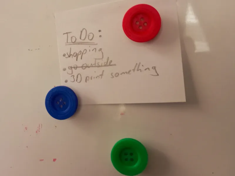 fridge magnet button