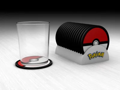 POKEBALL COASTER SET