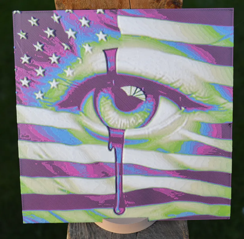 Recreated USA Eye