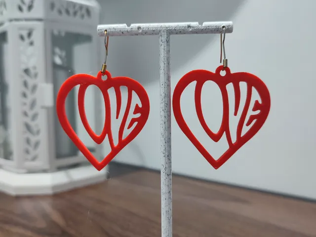 Aretes Latido Carmesí