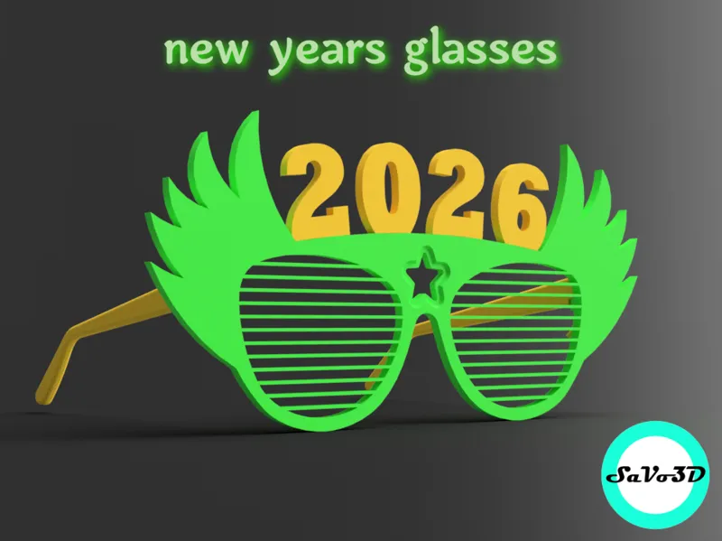 new years glasses 2026