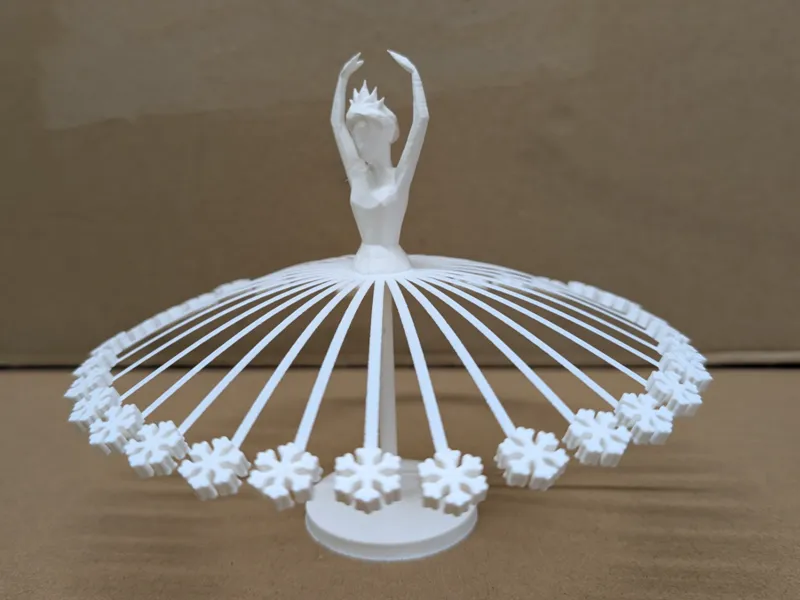 Dancing Ice Queen - Spinning Snowflake Elegance
