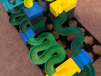 Gridfinity Marble Run - Windy Chutes