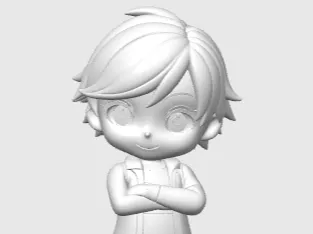Chibi Adrien Miraculous Figurine