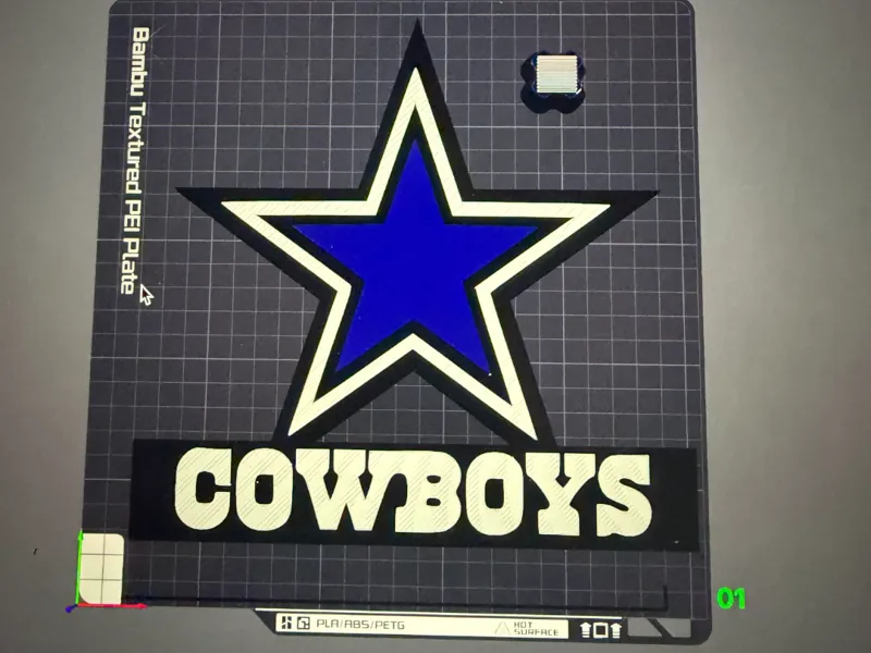 dallas cowboys logo desk model 