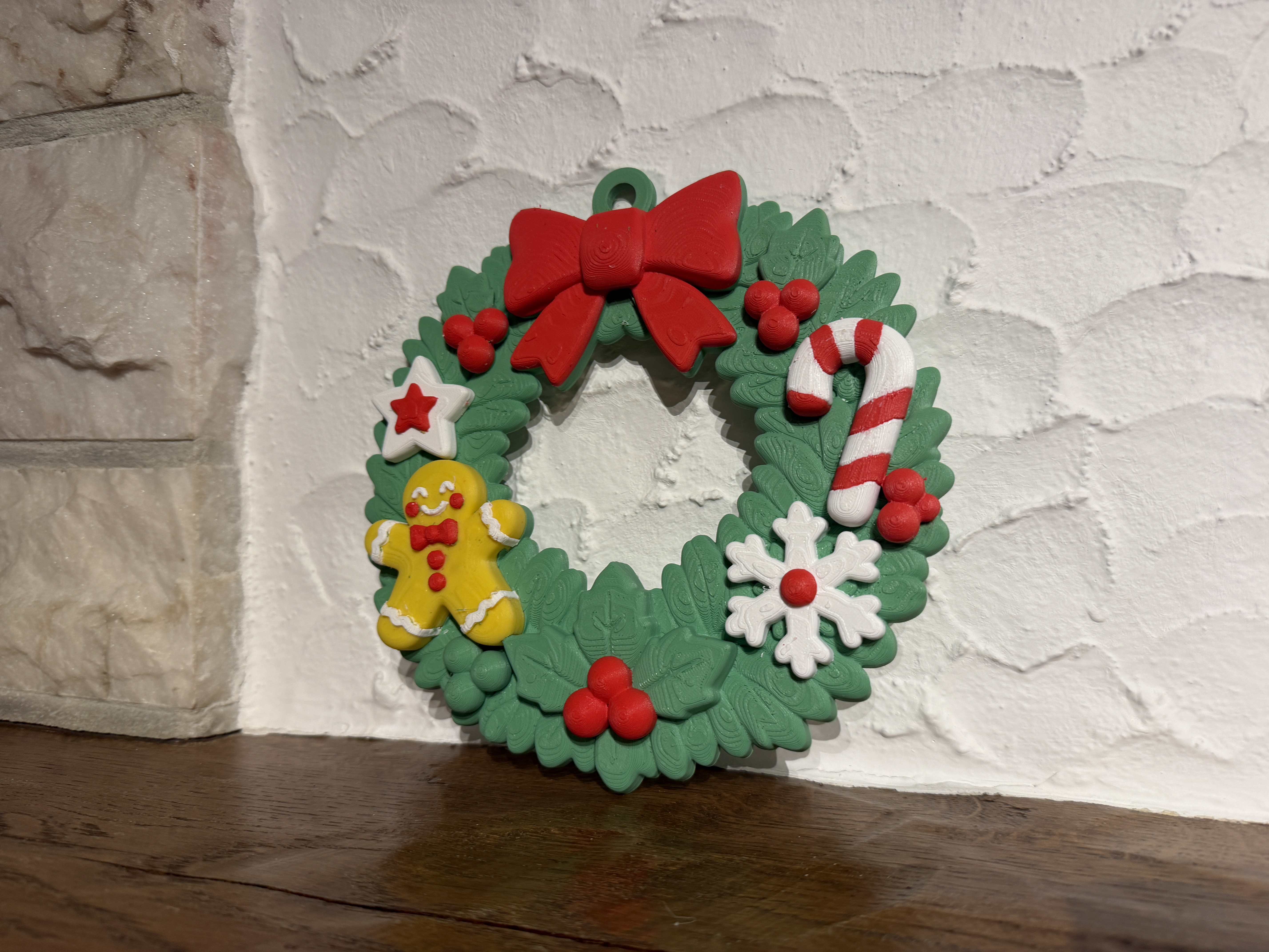 Christmas Wreath with Gingerbread Man - 1