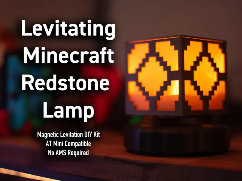 Levitating Minecraft Redstone Lamp