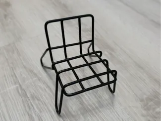 Minimalist Wireframe Phone Stand - Chair Style