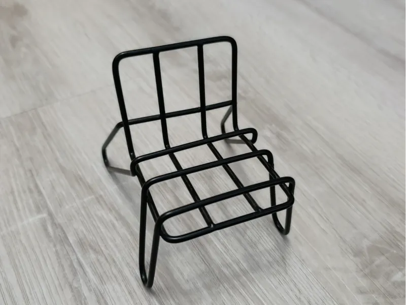 Minimalist Wireframe Phone Stand - Chair Style