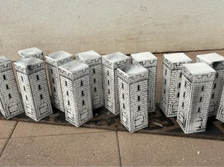 Spray stencil – tower for Kubb