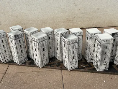 Spray stencil – tower for Kubb