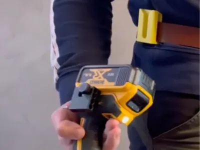 Bit clip for DeWalt + mount for wall, ladder, belt