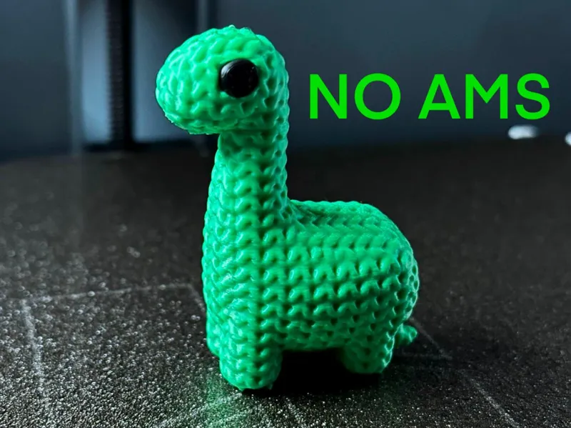 Süßer gestrickter Dino – ohne AMS!