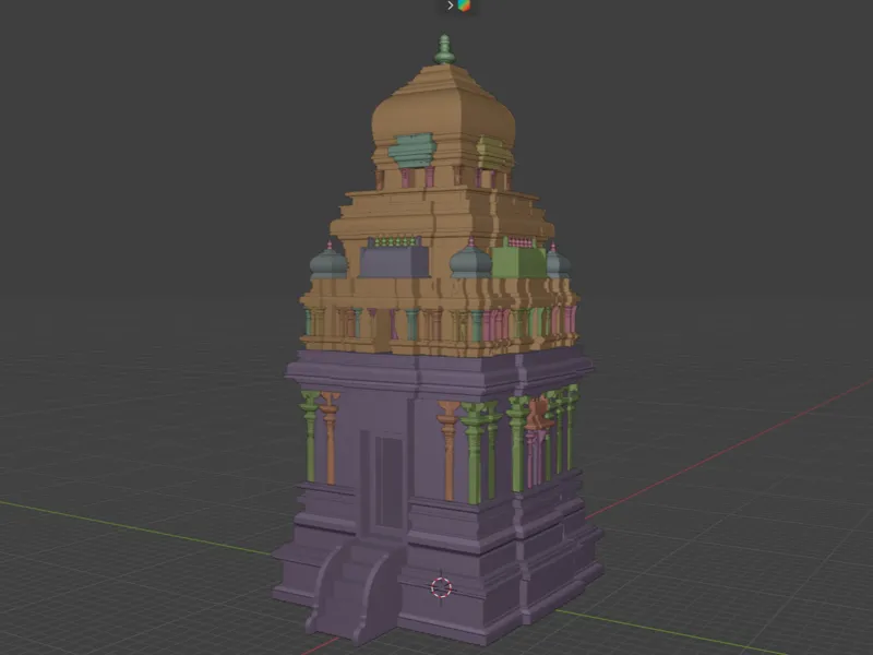 SouthIndian Temple3DModel  TraditionalArchitecture
