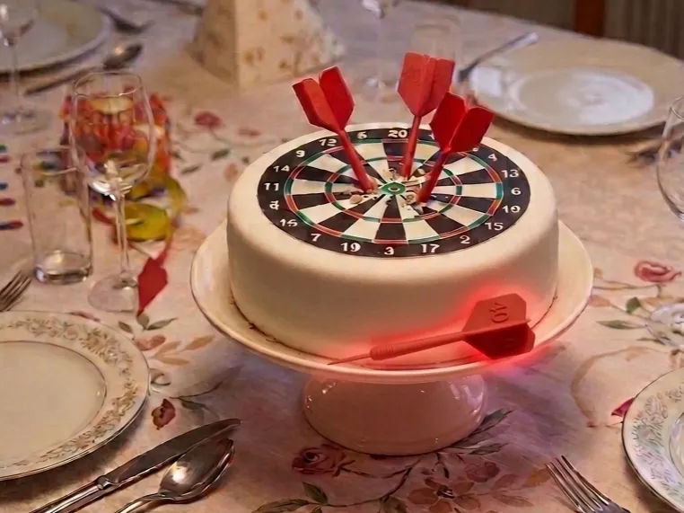 Dartpfeil Deko z.B. als Kuchendeko