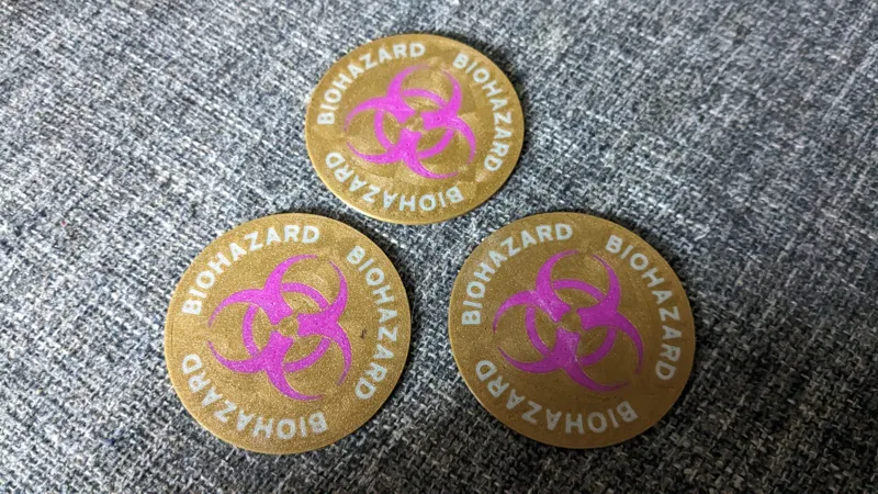 Biohazard small sign