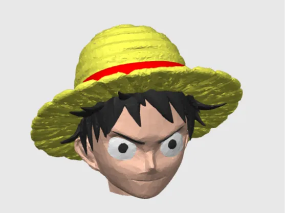 Porte-clés tête de Luffy — One Piece