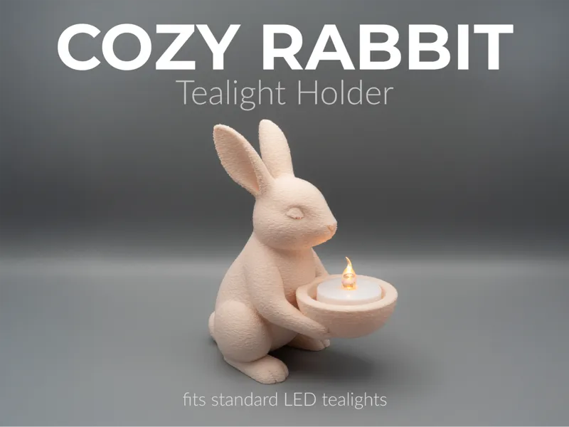 Cozy Rabbit - Tealight Holder