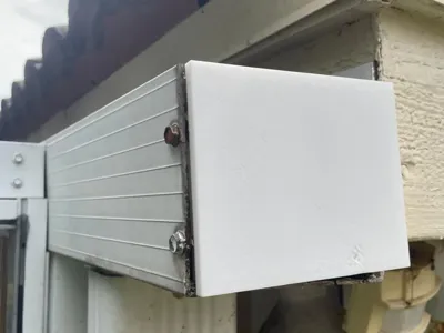 Square Line Gutter End Caps