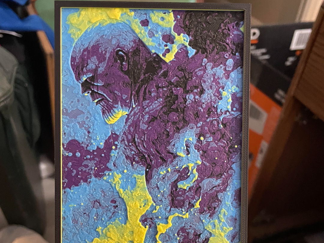 Thanos on Fire Hueforge