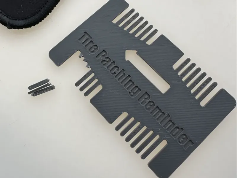 补胎次数提醒卡 Tire patching reminder card