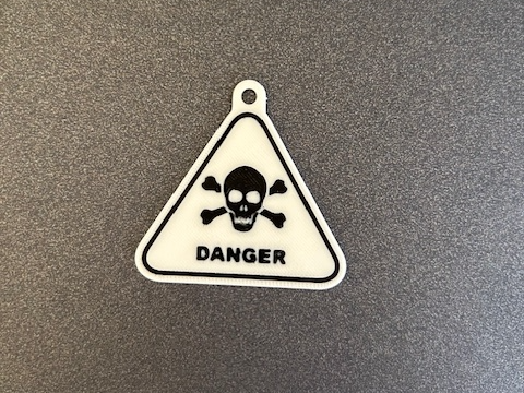 Portachiavi Danger teschio