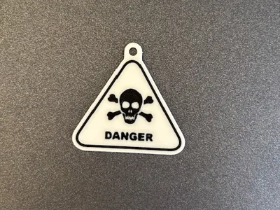 Danger Skull Keychain