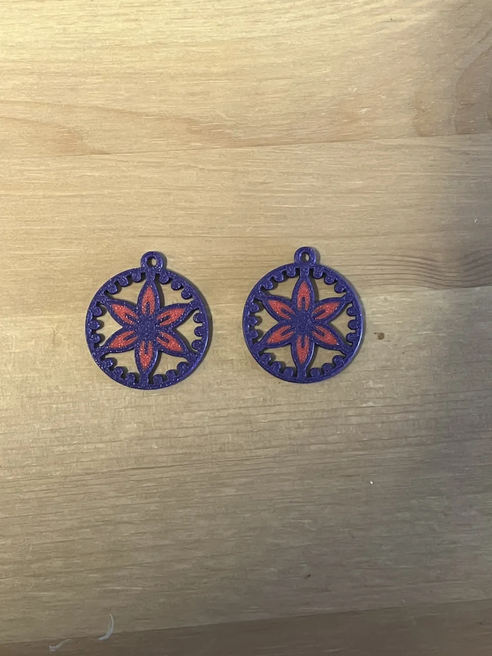 flower earrings view 2