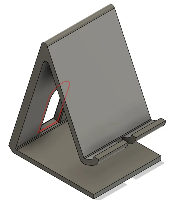 Support téléphone avec passage chargeur